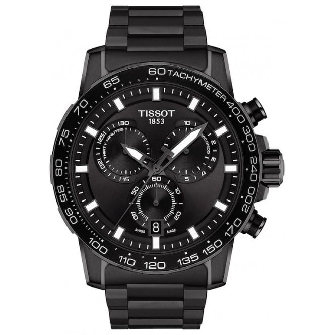 Tissot T125.617.33.051.00 Mens 45.5mm Black Supersport Chrono Watch