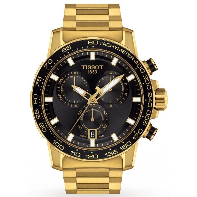 Tissot T125.617.33.051.01 Mens 45.5mm Gold Supersport Chrono Watch