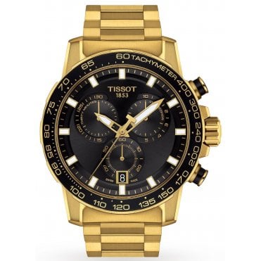 Tissot T125.617.33.051.01 Mens 45.5mm Gold Supersport Chrono Watch