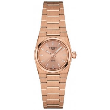Tissot T137.010.33.506.00 Ladies 25mm Diamond Rose Gold PRX Watch