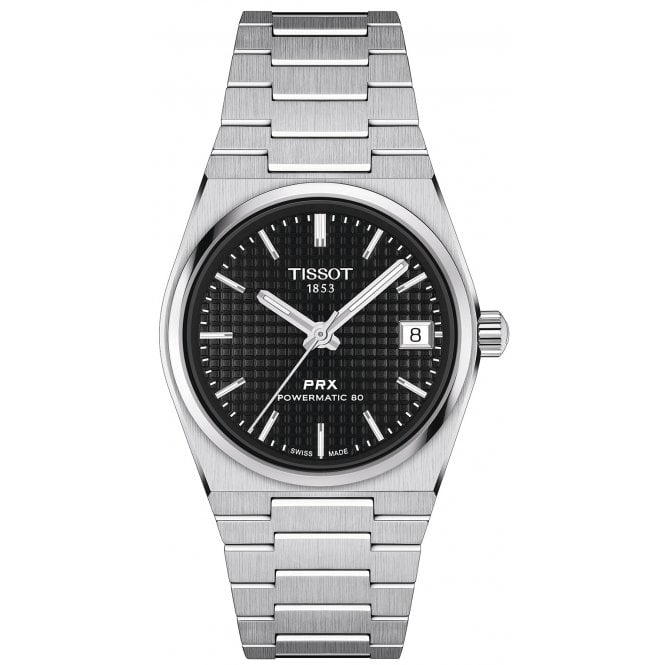 Tissot T137.207.11.051.00 Unisex 35mm Black Dial PRX Powermatic 80 Watch