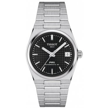 Tissot T137.207.11.051.00 Unisex 35mm Black Dial PRX Powermatic 80 Watch