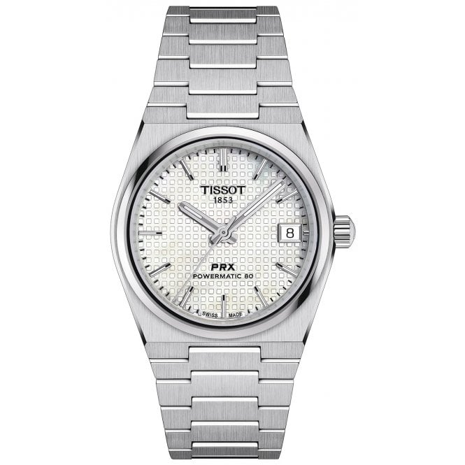 Tissot T137.207.11.111.00 Unisex 35mm White Dial PRX Powermatic 80 Watch