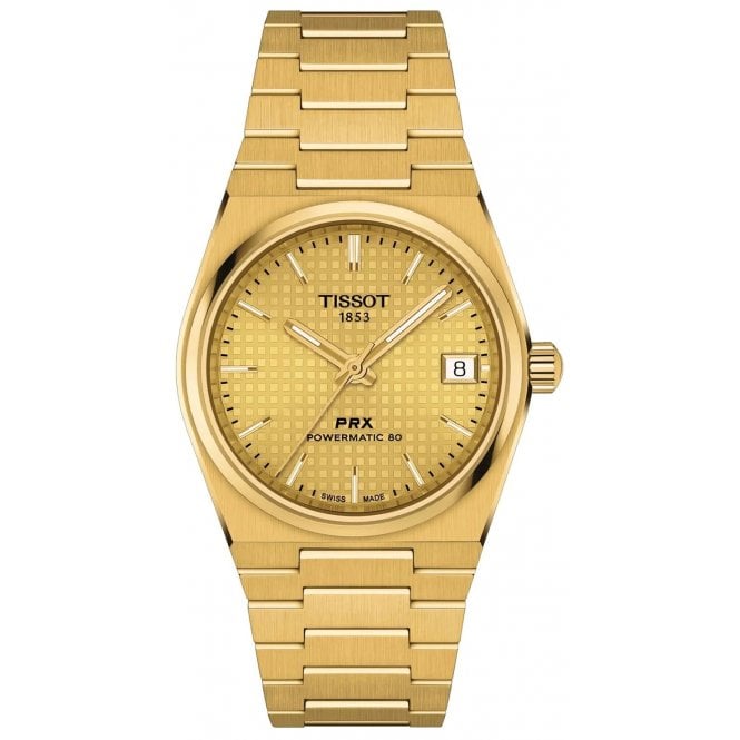 Tissot T137.207.33.021.00 Unisex 35mm Gold PRX Powermatic 80 Watch