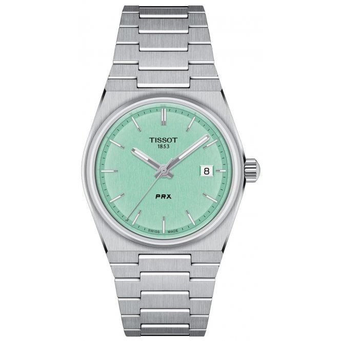 Tissot T137.210.11.091.00 Unisex 35mm Mint Green Dial PRX Watch