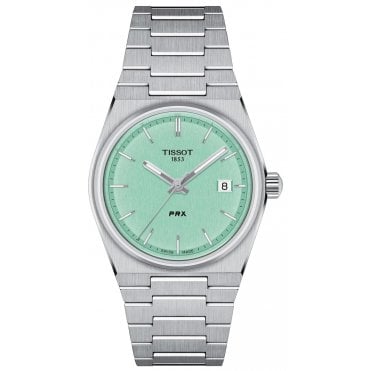 Tissot T137.210.11.091.00 Unisex 35mm Mint Green Dial PRX Watch