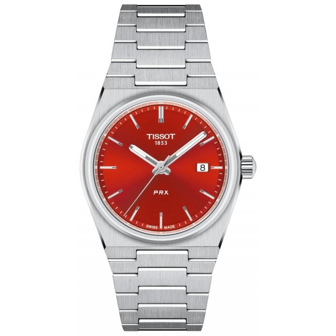 Tissot T137.210.11.421.00 Unisex 35mm Red Dial PRX Watch