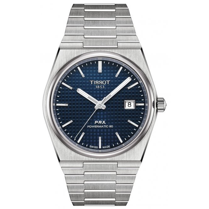 Tissot T137.407.11.041.00 Mens 40mm Blue Dial PRX Powermatic 80 Watch