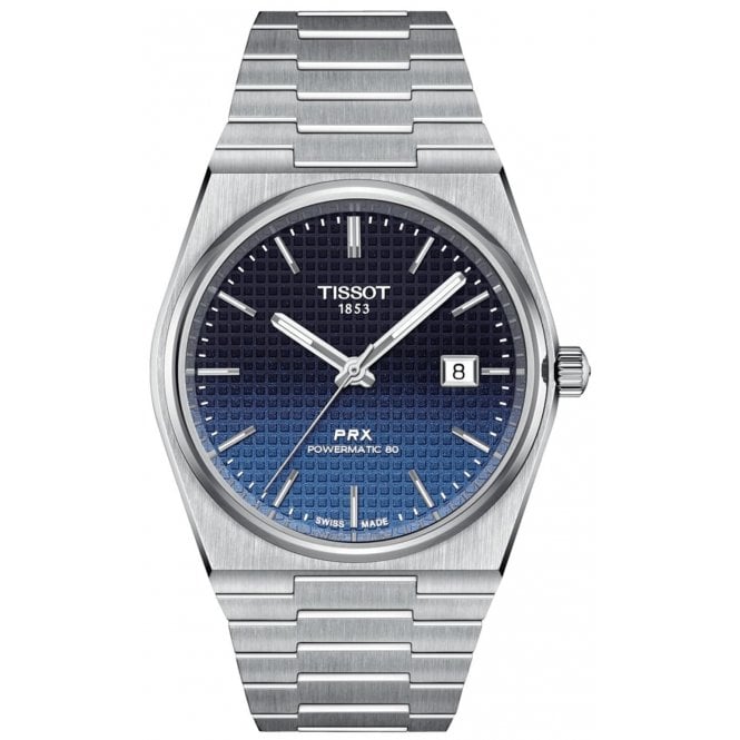 Tissot T137.407.11.051.01 Mens 40mm Gradient Dark Blue Dial PRX Powermatic 80 Watch