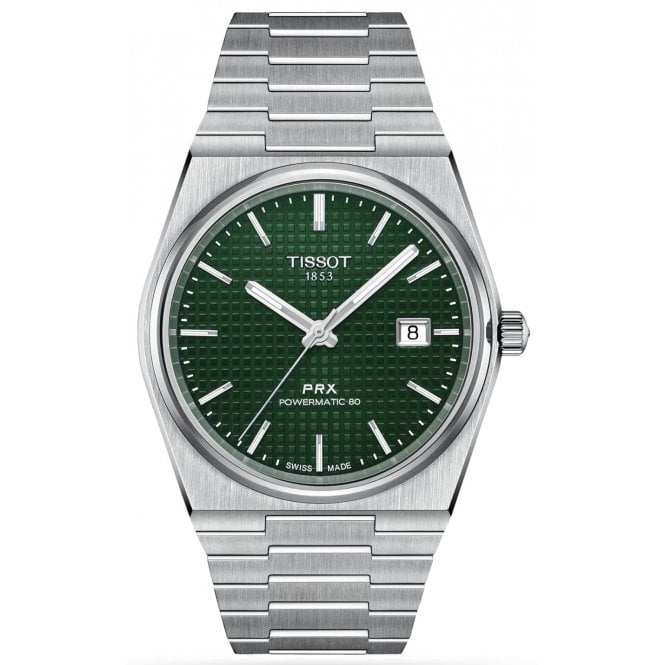 Tissot T137.407.11.091.00 Mens 40mm Green Dial PRX Powermatic 80 Watch