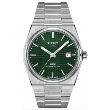 Tissot T137.407.11.091.00 Mens 40mm Green Dial PRX Powermatic 80 Watch