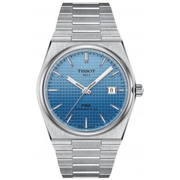 Tissot T137.407.11.351.01 Mens 40mm Gradient Light Blue Dial PRX Powermatic 80 Watch