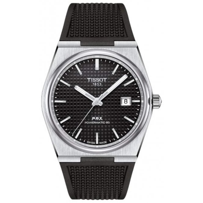 Tissot T137.407.17.051.00 Mens 40mm Black Dial PRX Powermatic 80 Watch
