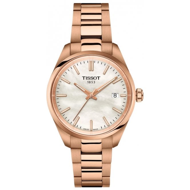 Tissot T150.210.33.111.00 Ladies 34mm Rose Gold PR 100 Watch