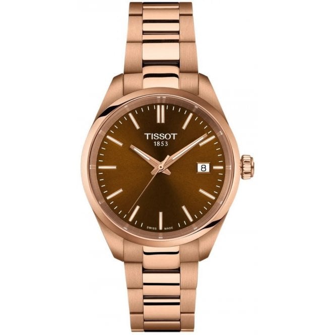 Tissot T150.210.33.291.00 Ladies 34mm Rose Gold PR 100 Watch