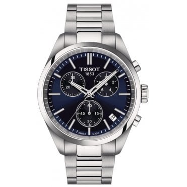 Tissot T150.417.11.041.00 Mens 40mm Blue Dial PR 100 Watch
