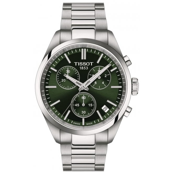 Tissot T150.417.11.091.00 Mens 40mm Green Dial PR 100 Watch