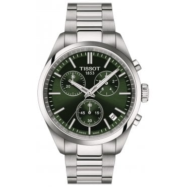 Tissot T150.417.11.091.00 Mens 40mm Green Dial PR 100 Watch