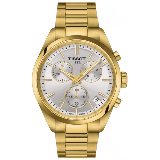 Tissot T150.417.33.031.00 Mens 40mm Gold PR 100 Watch