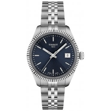 Tissot T156.210.11.041.00 Ladies 34mm Blue Dial Ballade Watch
