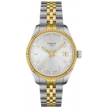Tissot T156.210.22.031.00 Ladies 34mm Two Tone Ballade Watch