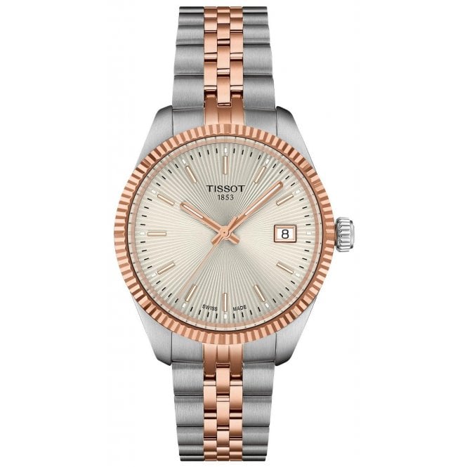 Tissot T156.210.22.031.01 Ladies 34mm Two Tone Ballade Watch