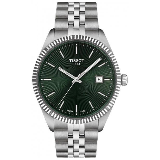 Tissot T156.410.11.091.00 Mens 40mm Green Dial Ballade Watch